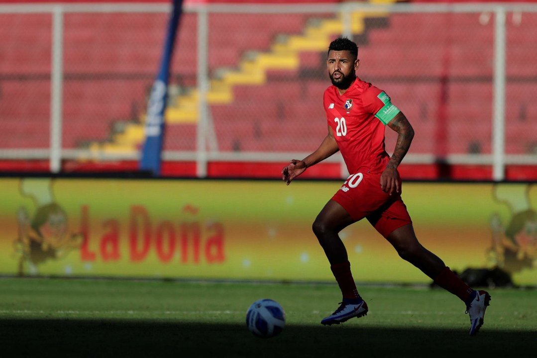 Fotografía de archivo del capitán de la selección de Panamá Aníbal Godoy. EFE/Bienvenido Velasco