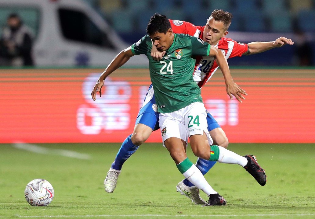 Imagen de archivo del bolviiano Jaume Cuéllar, quien ha prometido entrega total de la selección para buscar su permanencia en la Copa América de Estados Unidos. EFE/ Joedson Alves