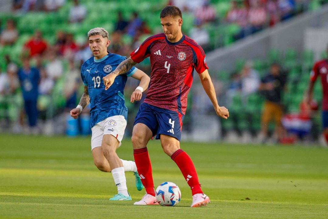 Juan Pablo Vargas, defensor de Costa Rica, en la Copa América 2024. EFE/EPA/ADAM DAVIS